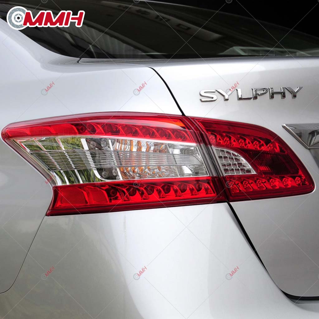 Nissan Sylphy ไฟท้าย 2012-2015 เสื้อ​ไฟท้าย ไฟท้าย​แต่ง ไฟท้ายไฟเบรค​ ไฟเลี้ยว Taillamp Taillight ไฟท้าย​ พร้อมทับทิม ไฟท้ายกันชนหลังสําหรับ​ ทับทิมในฝาท้ายไฟท้าย ไฟเบรก ไฟสัญญาณเตือน - รูปที่ 4