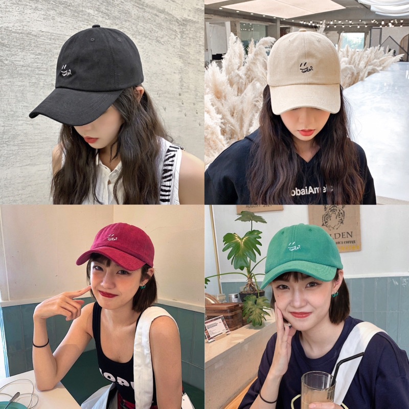 (AW) หมวกแก๊ปกันแดด cap (smile:)