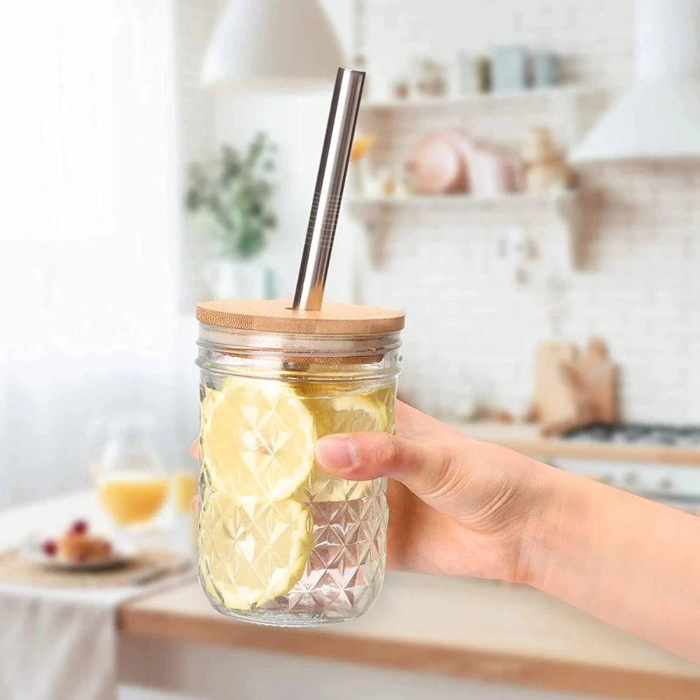 Uniis ฝาปิดขวดโหล Mason Jar พร้อมหลอดไม้ไผ่ 70/86 มม. thumbnail 8