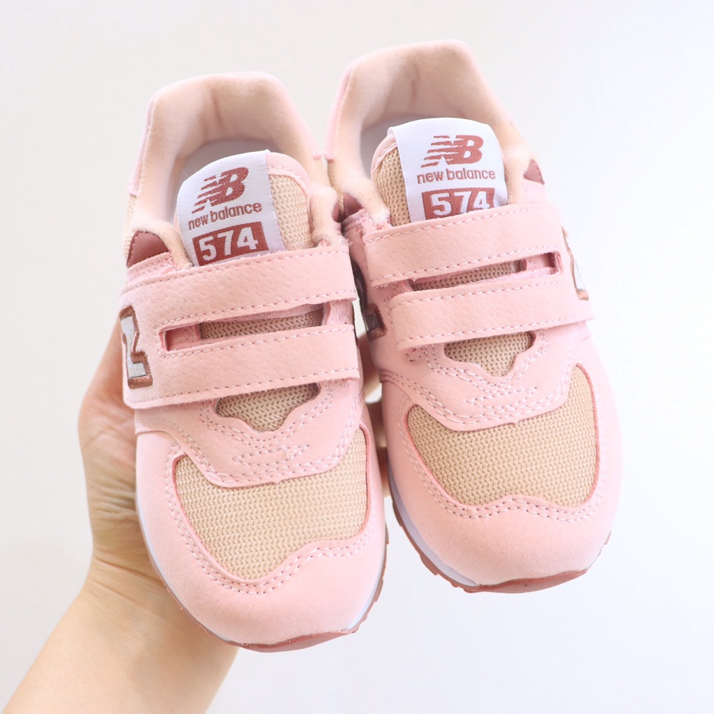 New Balance 574 nb574 for kids shoes Boy's and girl's running shoes pink แฟชั่น