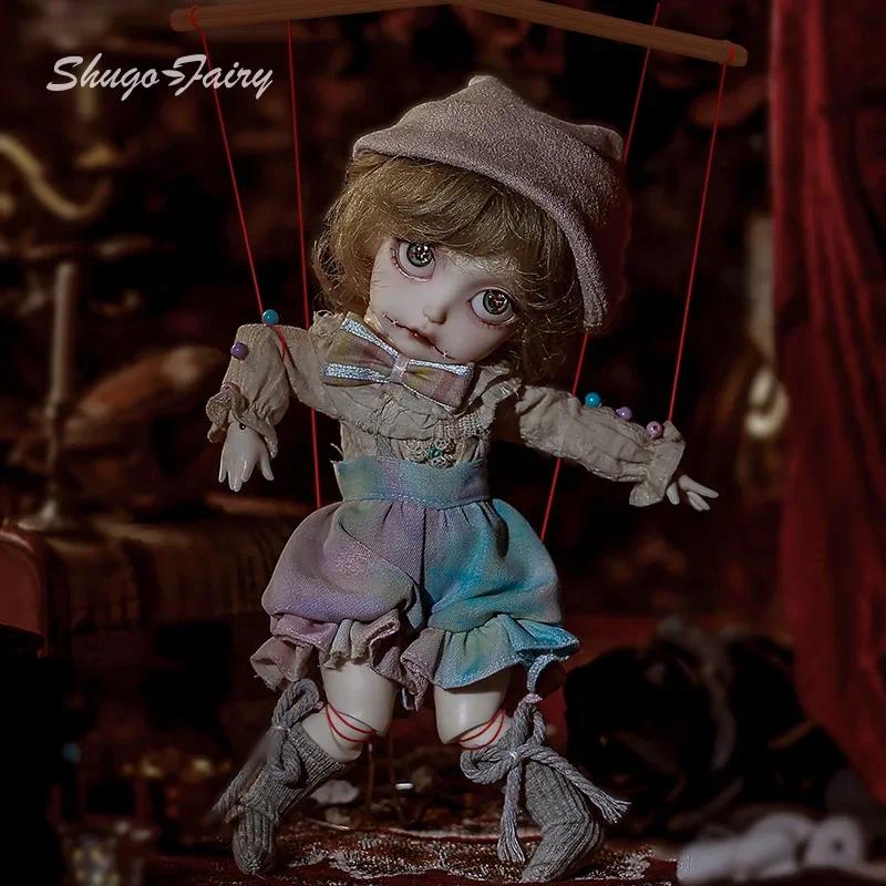 Shuga fairy Puppy Bjd Doll 1/6 Circus Puppet Retro Resin Ball Jointed Full set Art Dolls for Girls