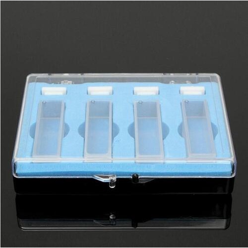 4pcs 10mm Cuvette Cell Micro Optical Quartz Spectrophotometer Cuvettes 3.5ml as