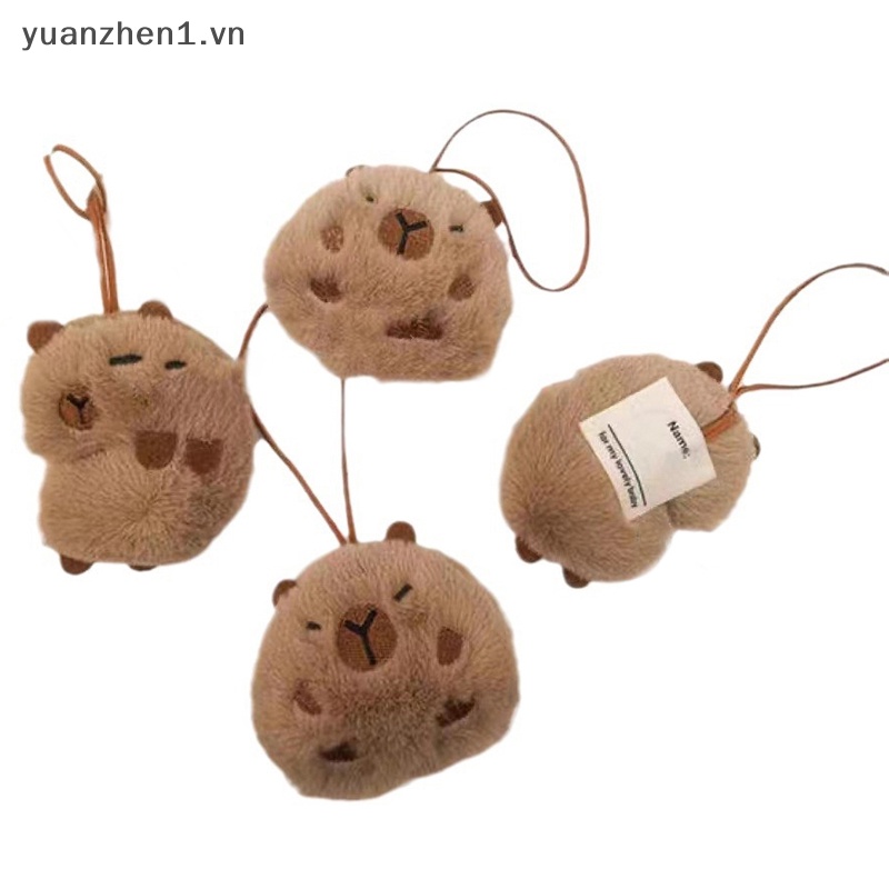 พวงกุญแจตุ๊กตาน่ารัก Capybara Anti-Lost Name Tag พวงกุญแจสําหรับก่อนวัยเรียน