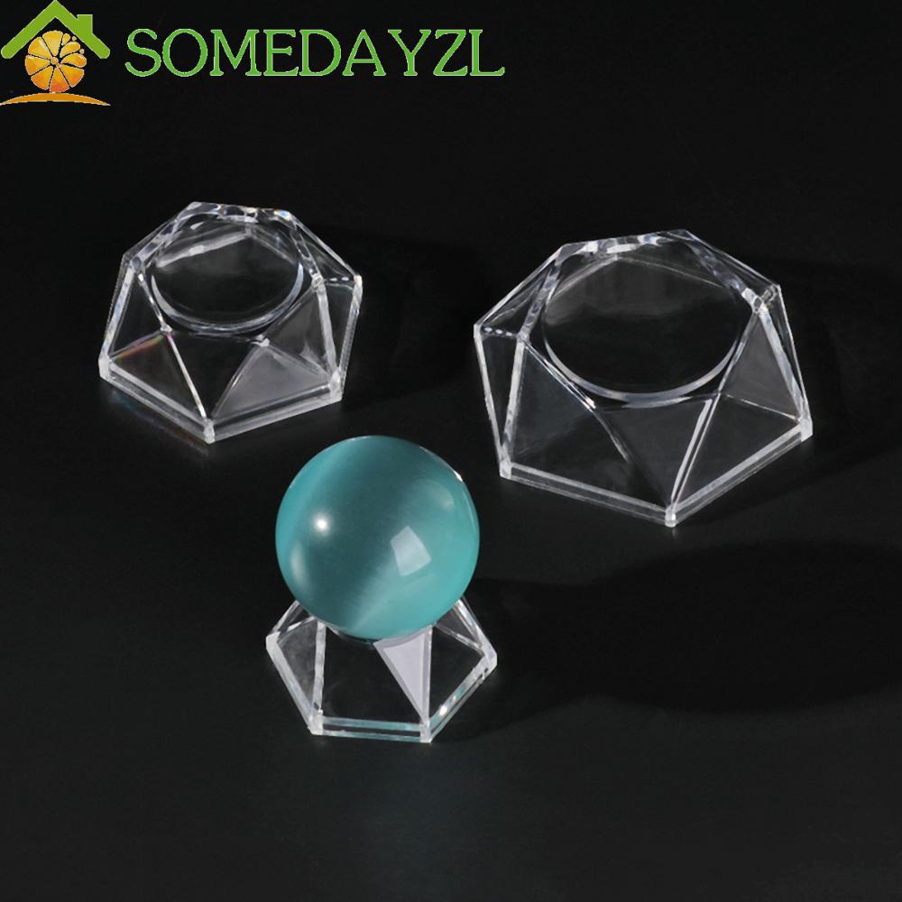 Somedayzl ฐานวางลูกบอลคริสตัล อะคริลิคใส สําหรับตกแต่งบ้าน