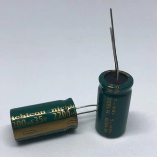 C Capacitor Electrolyte 2200uF 10V 16V 25V 35V 50V ตัวเก็บประจุ อิเล็กโทรไลต์ คาปาซิเตอร์ ราคาต่อชิ้น