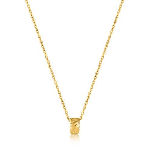 Ania Hié ผู้หญิง 's สร้อยคอชุบเงิน 925 ชุบทอง 14K พร้อมกระเป๋าช้อปปิ้ง N038-03G