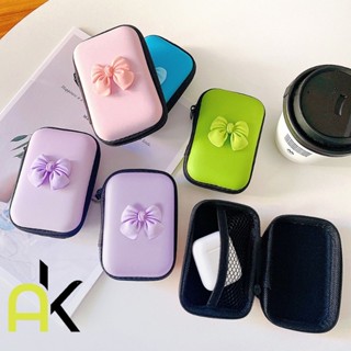 AK กระเป๋าเก็บหูฟังลายผีเสื้อ กระเป๋าเก็บสายชาร์จ USB น่ารัก…