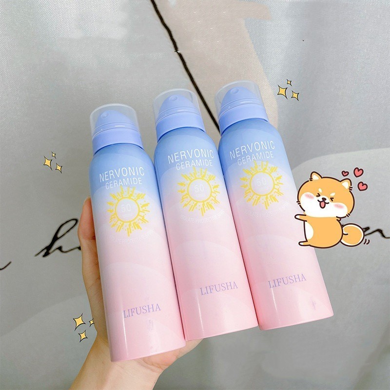 shiny girl🌞สเปรย์กันแดด กันน้ำ กันเหงื่อ ปกป้องผิวจากแสงแดด Sun Body Spray SPF50 PA+++ (150 ml.) kk sale9- L1823