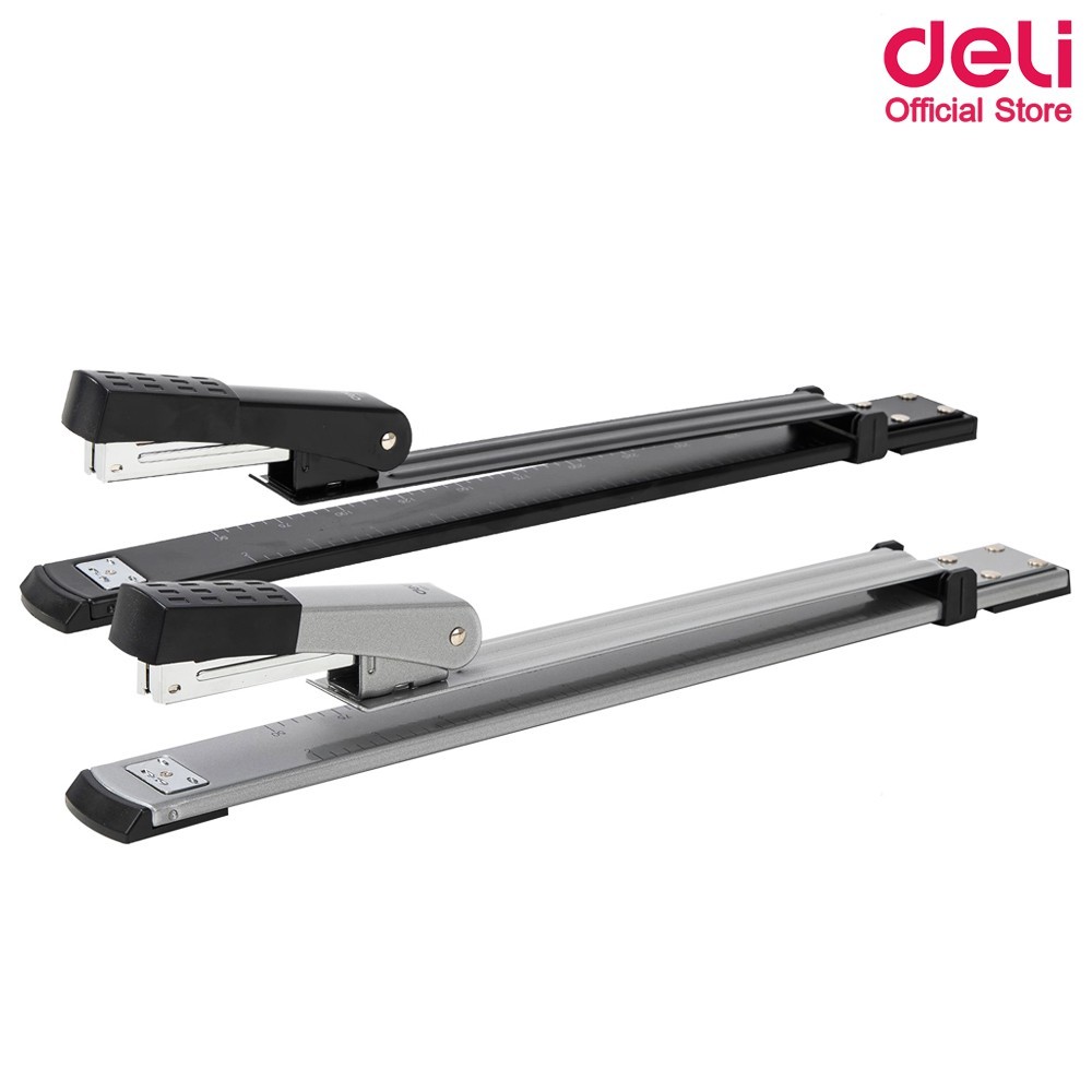 Deli รุ่น 0334 Long Reach Stapler เครื่องเย็บกระดาษมุงหลังคา 25 แผ่น (แพ็ค 1 ชิ้น)