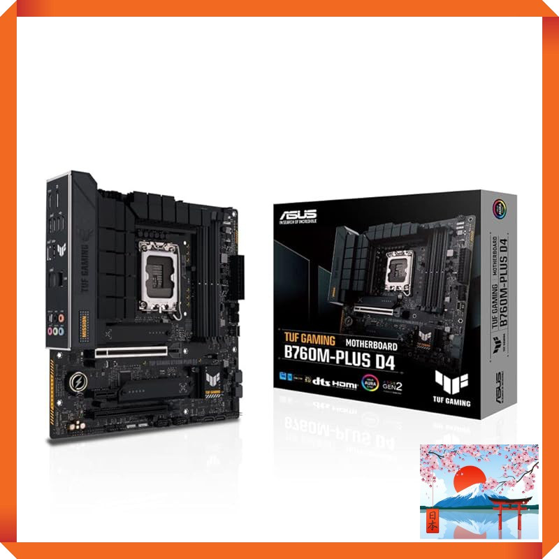 ASUS TUF GAMING B760M Series Motherboards for Intel 12th-14th Gen LGA1700, DDR4, Micro ATX