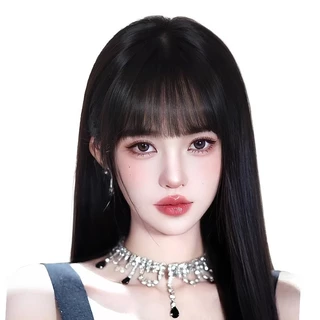 กิ๊บหน้าม้าผมแท้ แฮร์พีชหน้าม้า ทนความร้อน หนีบ/ดัดได้ หน้าม้าลิซ่า หน้าม้าเจนนี่ ใส่แล้วไม่โป๊ะ RK-03 RenKin&Pursue