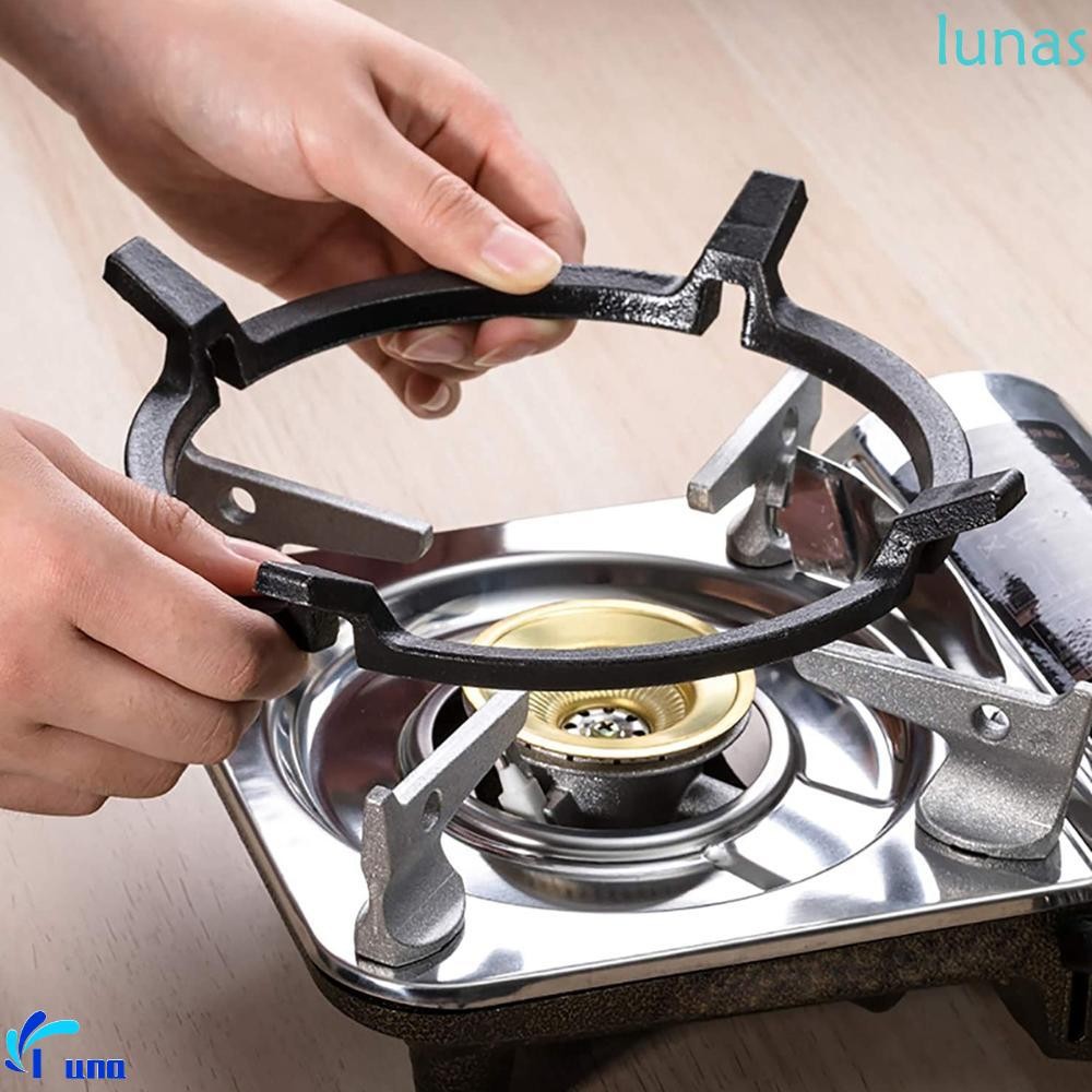 Lunasol Wok Ring Cooktop Kitchen Support Carbon Steel Non Slip Round Pan Stand