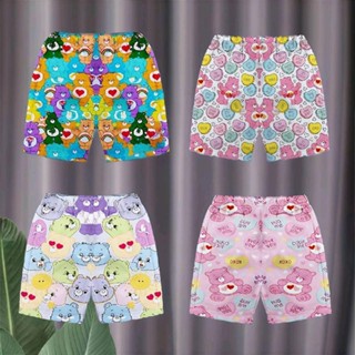 Pinkกางเกงขาสั้นเด็กผู้หญิง ผู้ชาย  ลายน่ารัก ผ้าโพลีเอสเตอร…