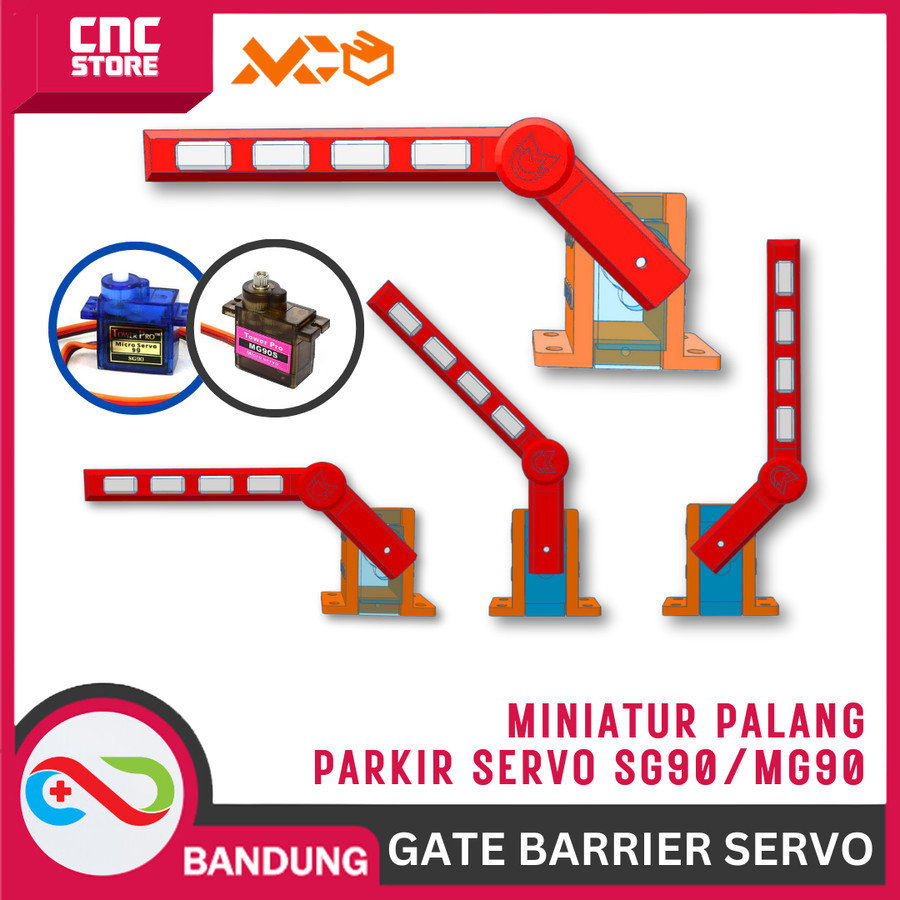 MINIATURE PARKING BARRIER GATE MICRO SERVO MG90 SG90 9G