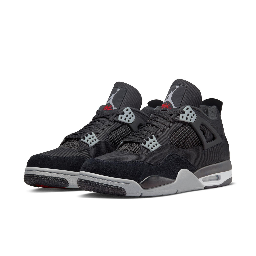 ผ้าใบ Nike Jordan 4 สีดํา
