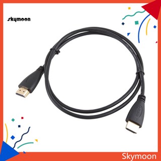 Skym* สายเคเบิลเชื่อมต่อ HDMI ชุบทอง 05 1 2 เมตร V14 ความคมชัดสูง 1080P สําหรับ LCD DVD HDTV Samsung PS3