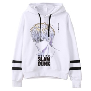 เสื้อกันหนาวแขนยาว มีฮู้ด ลายการ์ตูนอนิเมะ Slam Dunk สไตล์เกาหลี สําหรับผู้หญิง