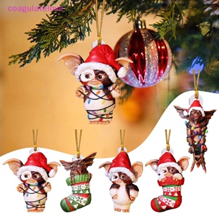 Coagulatelove Gremlins Gizmo In Santa หมวกแขวน เครื่องประดับ เทศกาลคริสต์มาส ลูกสุนัขน่ารัก เครื่องประดับอะคริลิค ของขวัญเทศกาลคริสต์มาส [ขายดี]