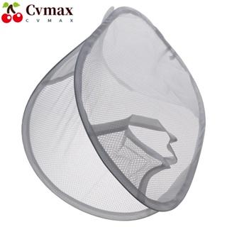 Cvmax ตะกร้าแขวนเสื้อผ้าสกปรก สีขาว ขนาดเล็ก ประหยัดพื้นที่ พับได้ สําหรับบ้าน