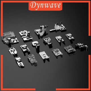 [Dynwave] ชุดตีนผีจักรเย็บผ้า แบบเหล็ก อุปกรณ์เสริม สําหรับจักรเย็บผ้า 16 ชิ้น