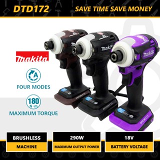 Makita DTD172 180 N m มอเตอร์อัพเกรดสว่านกระแทก 18V LXT BL