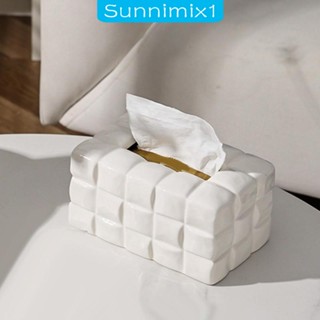 [Sunnimix1] กล่องทิชชู่เซรามิค หรูหรา สําหรับตกแต่งบ้าน บาร์ หอพัก