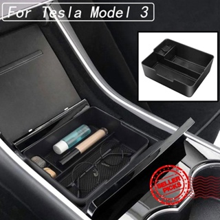 กล่องเก็บของที่พักแขนกลางรถยนต์ กันลื่น สําหรับ Tesla Model 3 2017 2018 2019 2020 B8M4