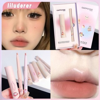 Lip Liner ปากกา Bare Lip Mud แต่งหน้าชุดลิปกลอสยาวนานกันน้ำ Contour เซ็กซี่สีแดง Lip Glaze เครื่องสำอาง HO