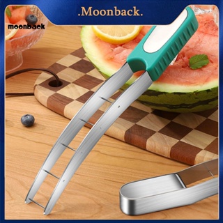 &lt;moonback&gt; เครื่องหั่นผลไม้ สเตนเลส 304 ด้ามจับกันลื่น ปลอดภัย รวดเร็ว สําหรับหั่นแตงโม ผลไม้