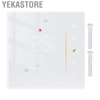 Yekastore Thermostat  White Smart Temperature Controller IP20 Protection for Home