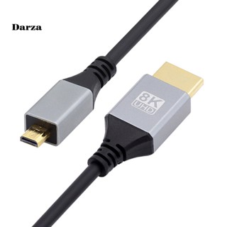 [Dar] สายเคเบิลอะแดปเตอร์ 8k Hdmi 4k บางพิเศษ ยาว 1 ม. 2 ม. 3 ม. สําหรับทีวี คอมพิวเตอร์ 8k 60hz 120hz