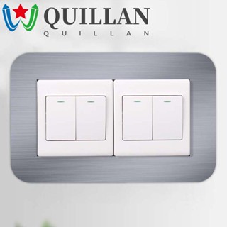 Quillan สติกเกอร์หัวเข็มขัด ครอบสวิตช์ไฟ สําหรับตกแต่งบ้าน ห้องนั่งเล่น