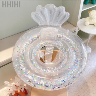Hhihi Swimming Ring Children Pool Floating Inflatable Circle Transparent Sequins  Thickened Floaties