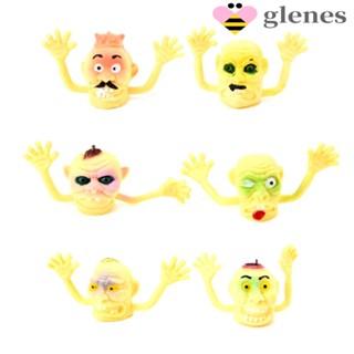 Glenes ของเล่นนิ้วมือ รูปหัวผีดิบ ขนาดเล็ก สไตล์โกธิค สร้างสรรค์