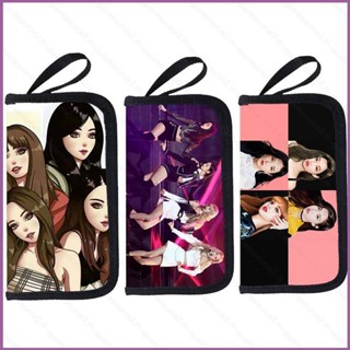 Sq2 BLACKPINK JISOO LISA JENNIE Zero กระเป๋าสตางค์ใบยาว มีซิป ใส่บัตรได้ อเนกประสงค์