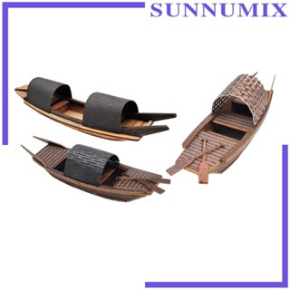 [Sunnimix] เรือสําเภาจีน แบบไม้ สําหรับตกแต่งโต๊ะทํางาน