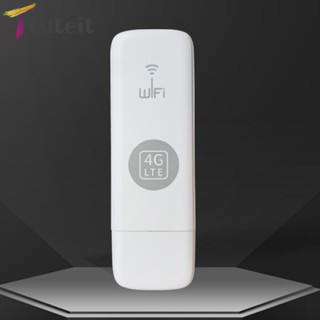 Tcuteit เราน์เตอร์ WiFi 4G LTE USB 4G ซิมการ์ดนาโน พร้อมเสาอากาศ 150Mbps