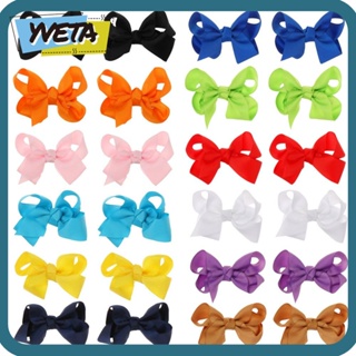 Yveta กิ๊บติดผมริบบิ้น สีแคนดี้ แบบพกพา 1 คู่