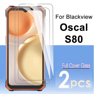 ฟิล์มกระจกนิรภัยกันรอยหน้าจอ แบบเต็มจอ สําหรับ Blackview Oscal S80 BV8900 4G OscalS80 BV 8900 1-4 ชิ้น