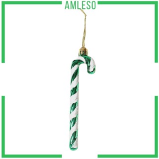 [Amleso] ใหม่ ไม้เท้า แขวนตกแต่งต้นคริสต์มาส 6 ชิ้น