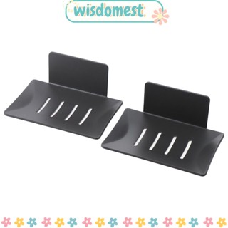 Wisdomest ถาดวางสบู่อัตโนมัติ สีเงิน 5*3.34*2 นิ้ว ติดตั้งง่าย 2 ชิ้น