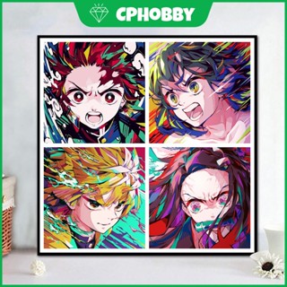 [CP] ใหม่ สติกเกอร์เพชร ลายอนิเมะหน้าผี 5D มีกาวในตัว ขนาด 30x30 ซม. 40x40 ซม. 50x50 ซม. แฮนด์เมด DIY สําหรับตกแต่ง ของขวัญ 2023