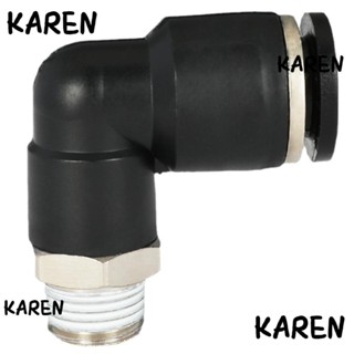 Karen ตัวเชื่อมต่อท่อนิวเมติก NPT PL12-N2 1/4 นิ้ว 12 มม. 5 ชิ้น