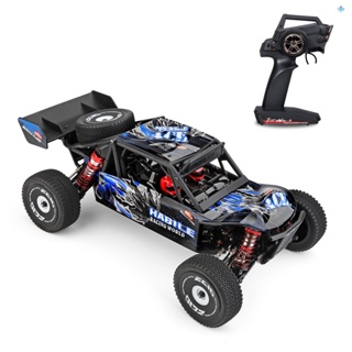 Wltoys 124018 รถแข่งความเร็วสูง 60กม./ชม. 1/12 2.4GHz RC รถออฟโร้ดดริฟท์ RTR 4WD พร้อมโครงรถอลูมิเนียมอัลลอยด์ สังกะสีเกียร์