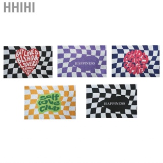 Hhihi Checkerboard Kitchen Rugs  Hallway Entry Carpet PVC Non Slip Durable for Restaurant