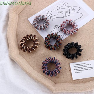 Desmondri ยางรัดผมหางม้า ยางมัดผมหางม้า สีโมแรนดี้ น่ารัก เรียบง่าย เครื่องประดับผม สําหรับผู้หญิง