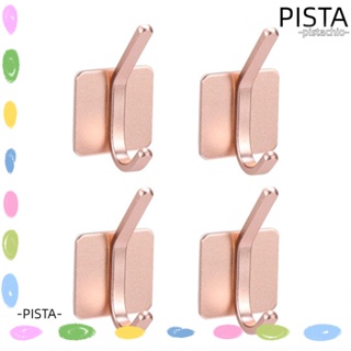 Pista ตะขอแขวนผ้าขนหนู อลูมิเนียม สีโรสโกลด์ 4 ชิ้น สําหรับห้องน้ํา ห้องครัว