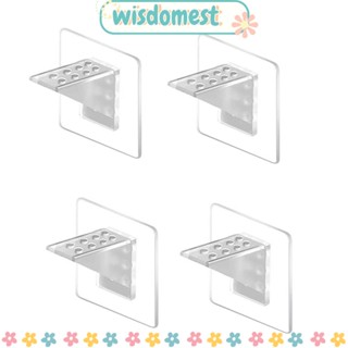 Wisdomest ตะขอแขวนตู้เสื้อผ้า แบบติดผนัง มีกาวในตัว แข็งแรง ไม่ต้องเจาะผนัง