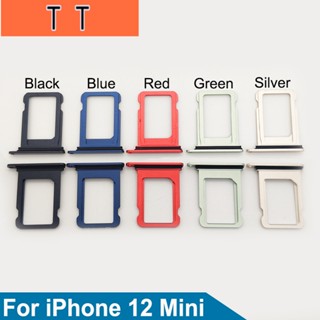  ถาดซิมการ์ดนาโน โลหะ พลาสติก แบบเปลี่ยน สําหรับ iPhone 12 Mini