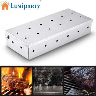 Lumiparty กล่องสเตนเลส ล้างทําความสะอาดได้ สําหรับใส่บุหรี่ บาร์บีคิว